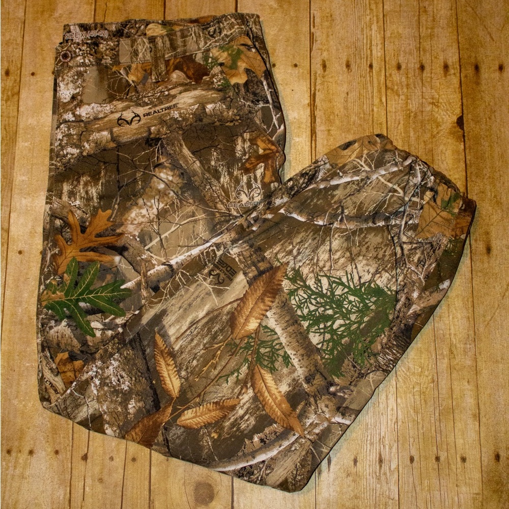 Realtree Camouflage Men's Pants - Brown and Green